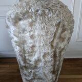 Fauteuil moumoute beige