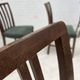 1960s, set of 6 Danish dining chairs, furniture wool, oak wood.
