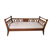 BANQUETTE -DAY-BED wooden PIEDS COMPAS CIRCA 1960