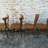 Mismatched bistro chairs