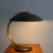 Brass table lamp, model Hillebrand 7613, 1960s