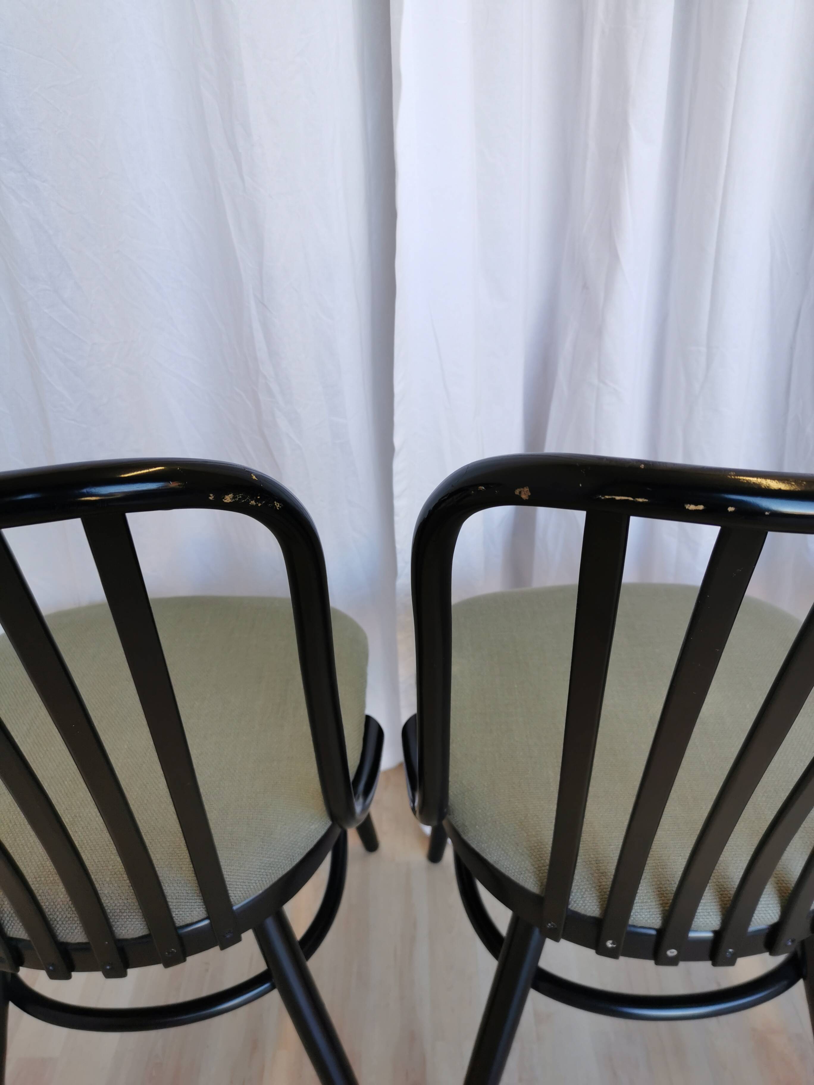 Vintage Bentwood Dining Chairs - Set of 4 Ligna Style - 1980s Yugoslavia