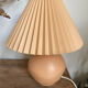 Pleated bedside lamp