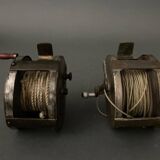 Two reel spools in their original 1900 box