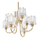 Lustre en Verre Cristal de Peill & Putzler, 1970s