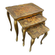 Set of 3 vintage Florentine nesting tables.