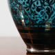 Vaso In Vetro E Argento Overlay American Art Decó 1940’s Design