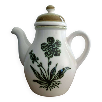 Vintage teapot gien herbiers collection