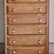 Weekly chest of drawers, art deco, mustache foot, vintage, 30s/40s