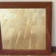 Miroir 50 x 50 cm. Cadre bois exotique
