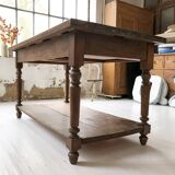 Artist studio oak draper table
