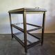 30s Art Deco Bar Cart / Serving Trolley with Removable Glass Trays