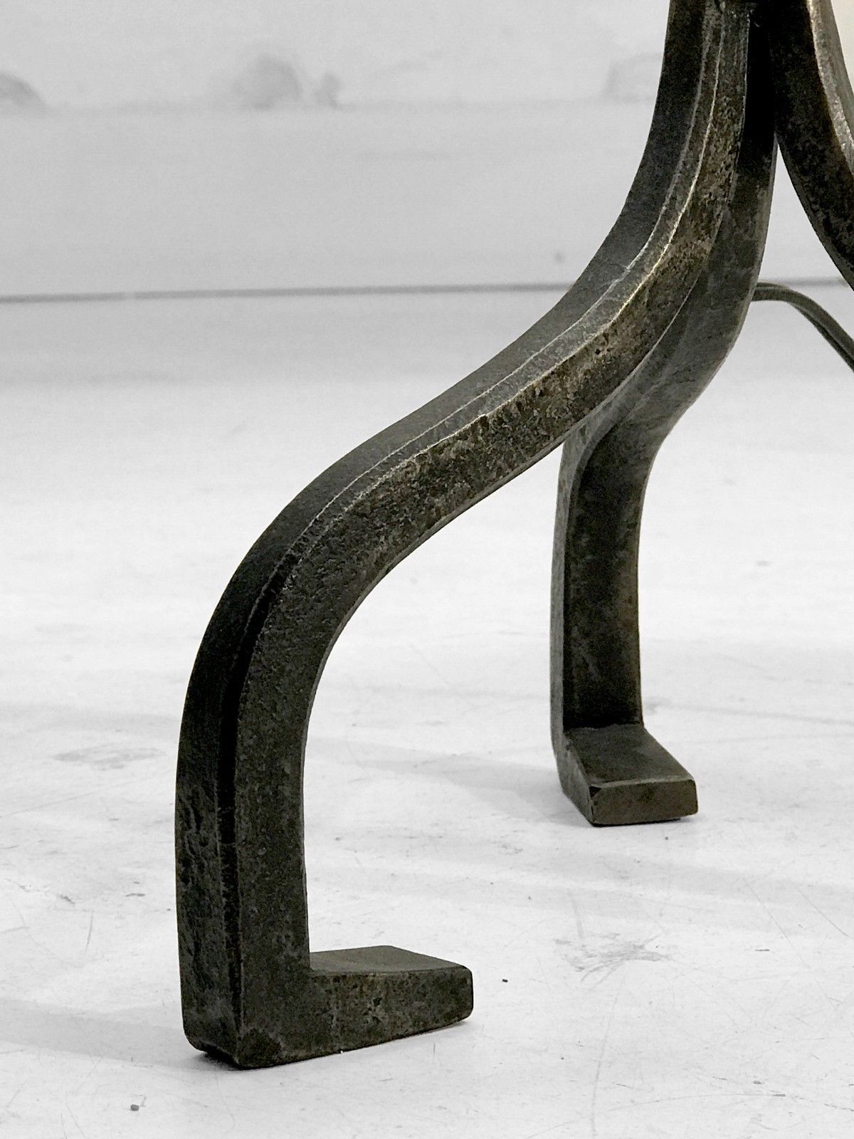 Wrought iron tripod table lamp