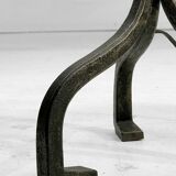 Wrought iron tripod table lamp