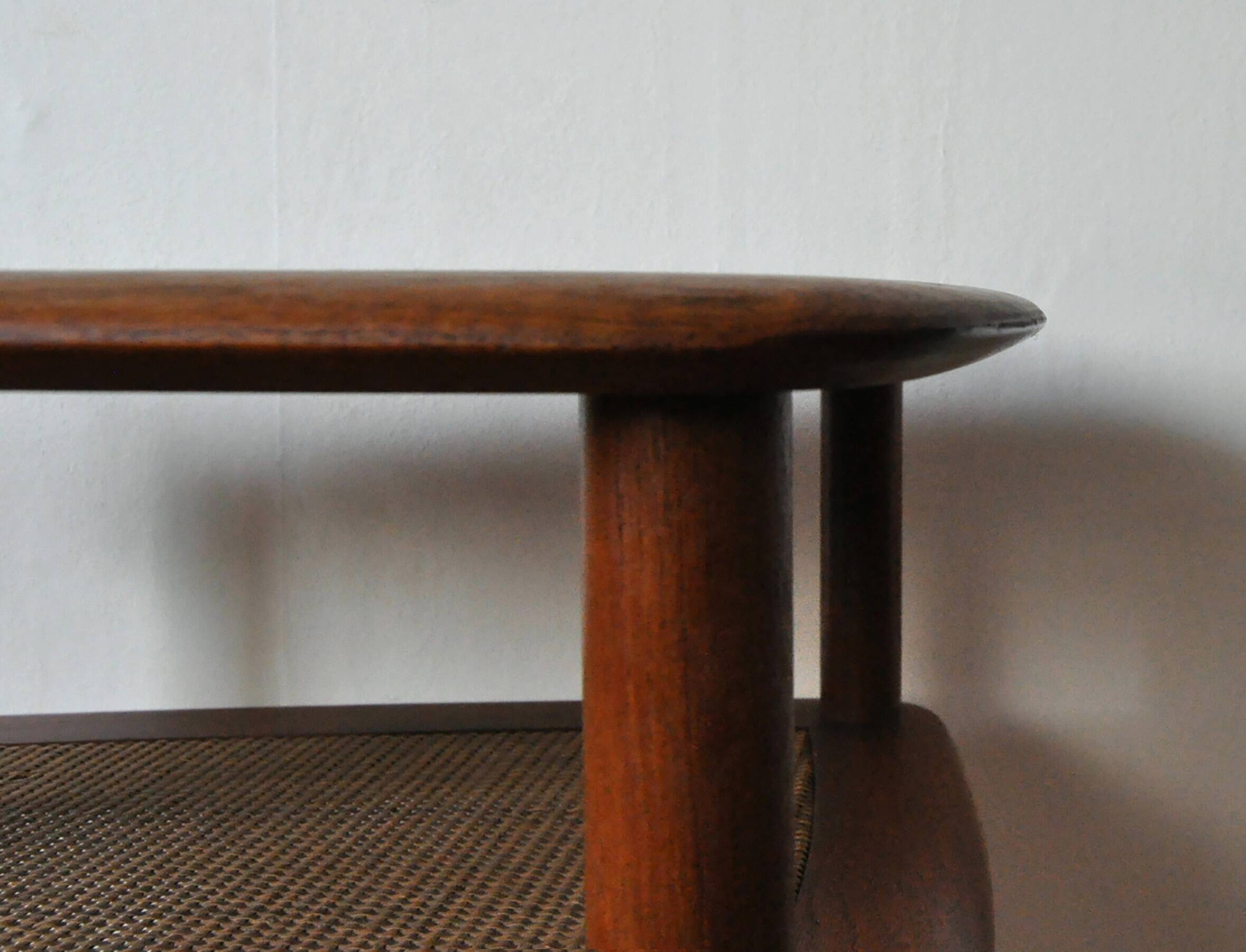 Danish Modern lamp table of solid teak by Hvidt & Mølgaard, Denmark 1950s
