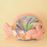 Decorative object pink fish tropical decor