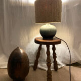 Blue sandstone bedside lamp