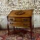 Sloping desk in natural wood and flower marquetry in louis xv style stamped mailfert