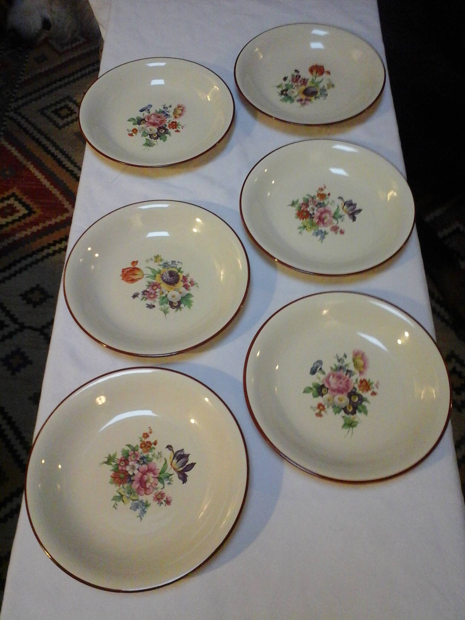 6 Japanese soup plates / Salins