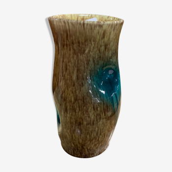 Vase céramique signé Accolay 1960
