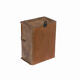 Little old wall showcase box has clock patina of origin india
