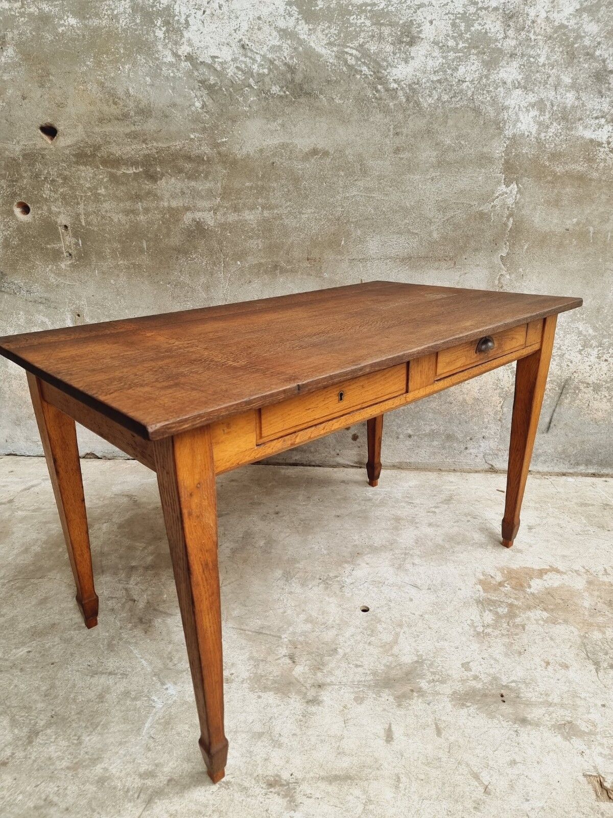 Antique table oak desk table