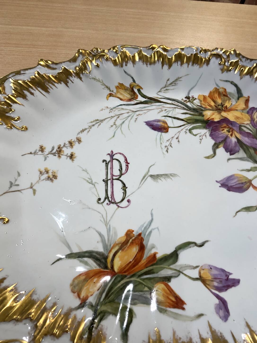 Oval presentation dish porcelain Limoges ELITE L FRANCE