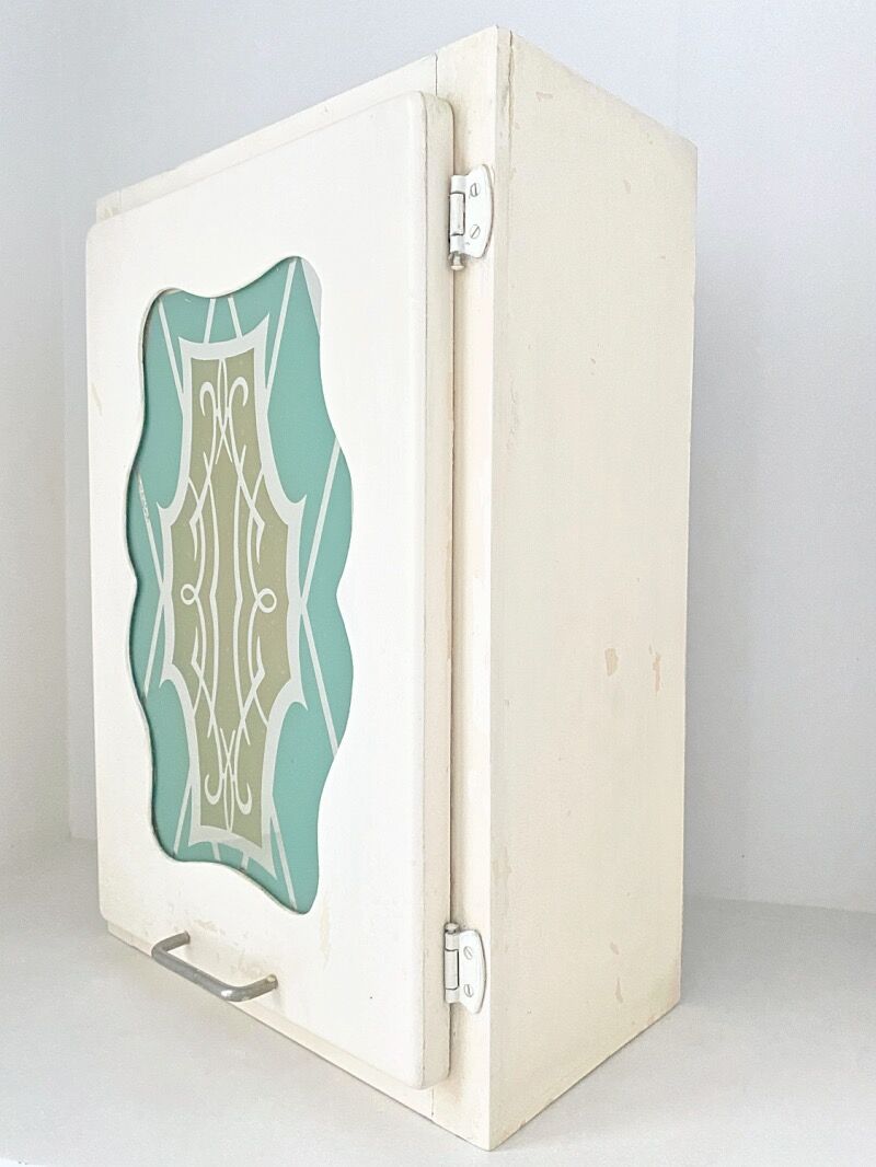 Art Deco mirror toilet cabinet