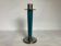 Duck blue candle holder wood metal