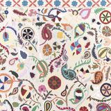 Textile suzani hand embroidered 260 x 230 cm