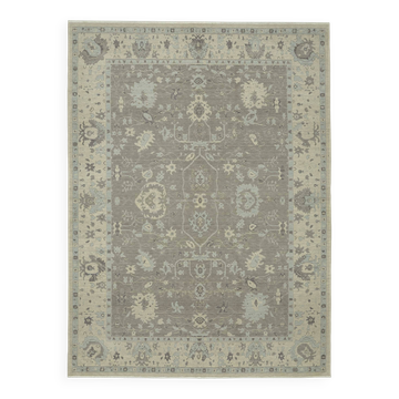 Tapis Oushak turc fait main 258 cm x 347 cm
