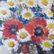 Vintage still life of a country bouquet signed J Dubois with a golden frame.