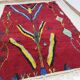 Handmade red moroccan berber rug 300 x 200 cm