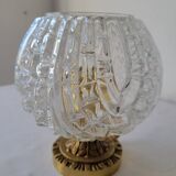 Art Deco bronze and glass lamp