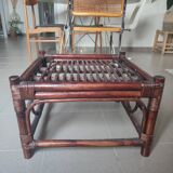 Vintage rattan coffee table