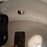 Lampe champignon chromé par Robert Sonneman,Ikea
