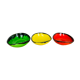 Trio of colorful ramekins 50s, ceramic