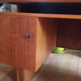 Beautiful desk veneer teak 80s