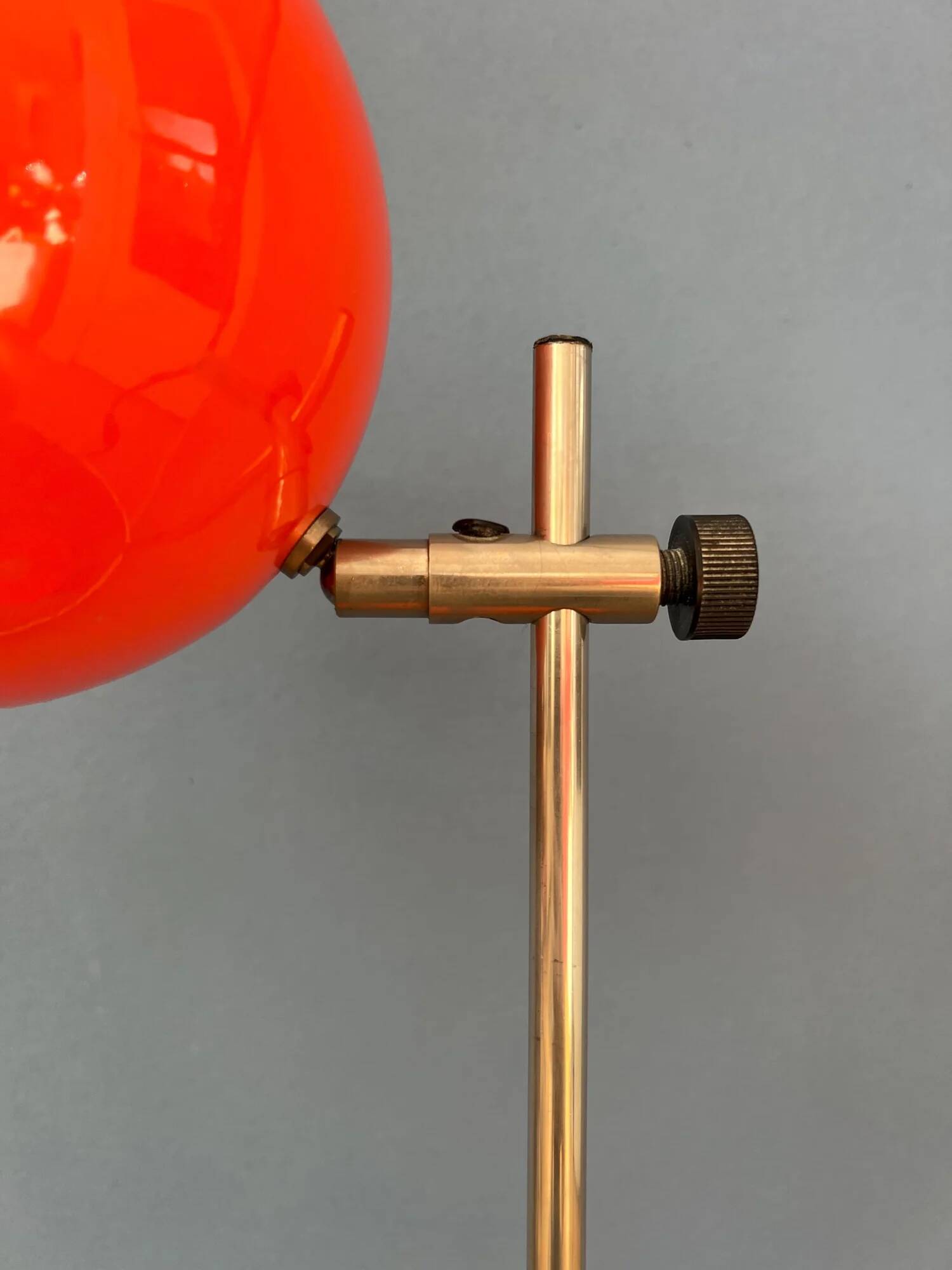 Mid-century orange eyeball space age desk lamp
