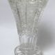 Chiseled glass vase