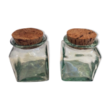 2 jars vintage