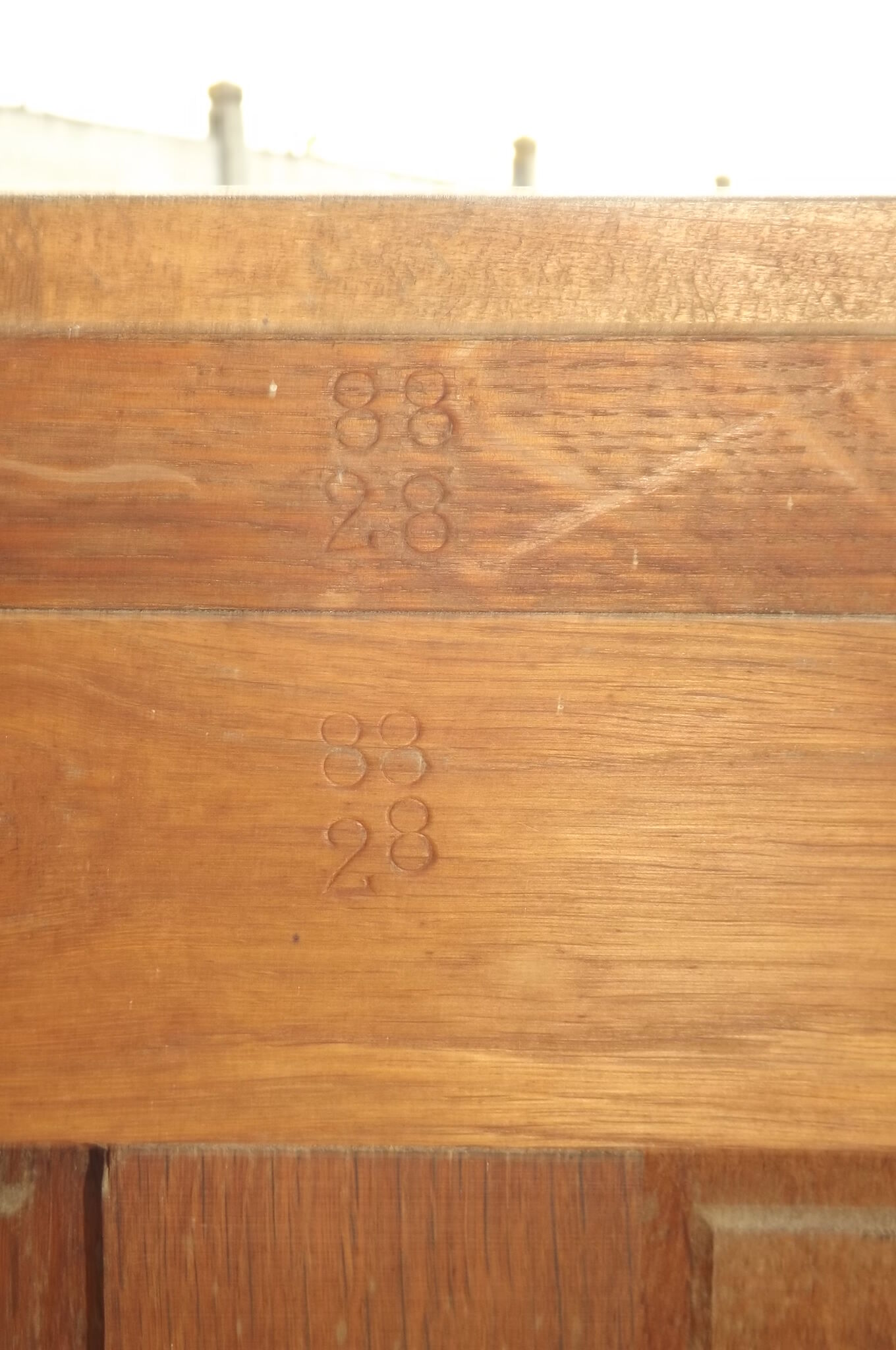Sideboard fish oak 1940 art deco modernist Gaston