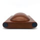 Porte cartes de visites en teck, design Edwood, made in France (circa 1980)
