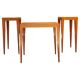 Set of 3 Pedestals and Console Table by Jacques Grange, France, 1973