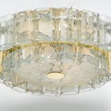 Glass tube chandelier from Murano by Doria, Germany, 1960s.