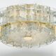 Glass tube chandelier from Murano by Doria, Germany, 1960s.