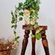 Tripod wooden stool - brutalist