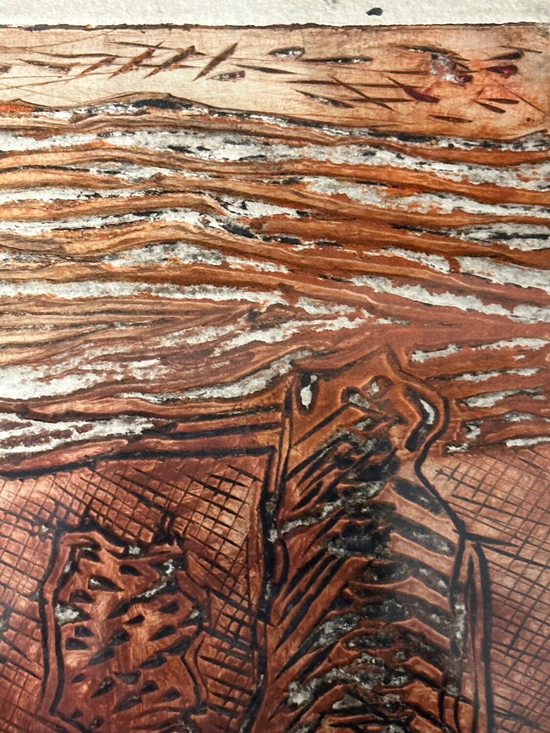 Serge Helias (1923-2007), relief engraving - artist's proof signed 1970