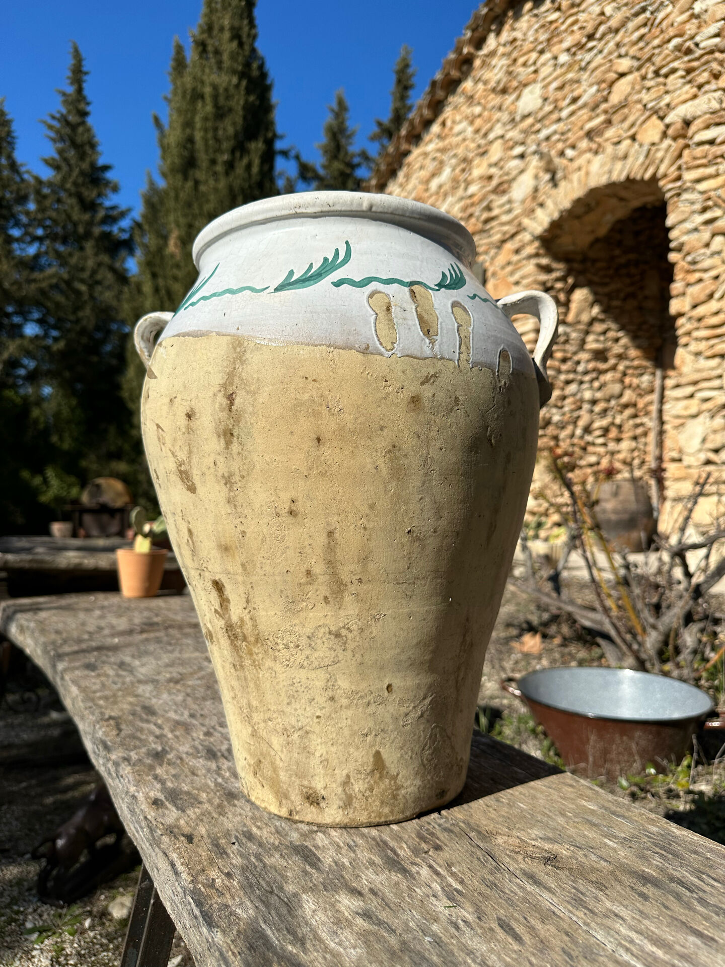 Terracotta pot jar