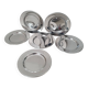 Alessi Alfra / Small presentation plates in 18/8 stainless steel